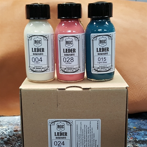ROC  Gold Quality Læderdækfarve - Læderfarve - Læder Opfriskning / ROC Leather paint